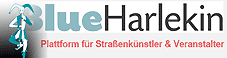 blue Harlekin Online Marktplatz für Strassentheater